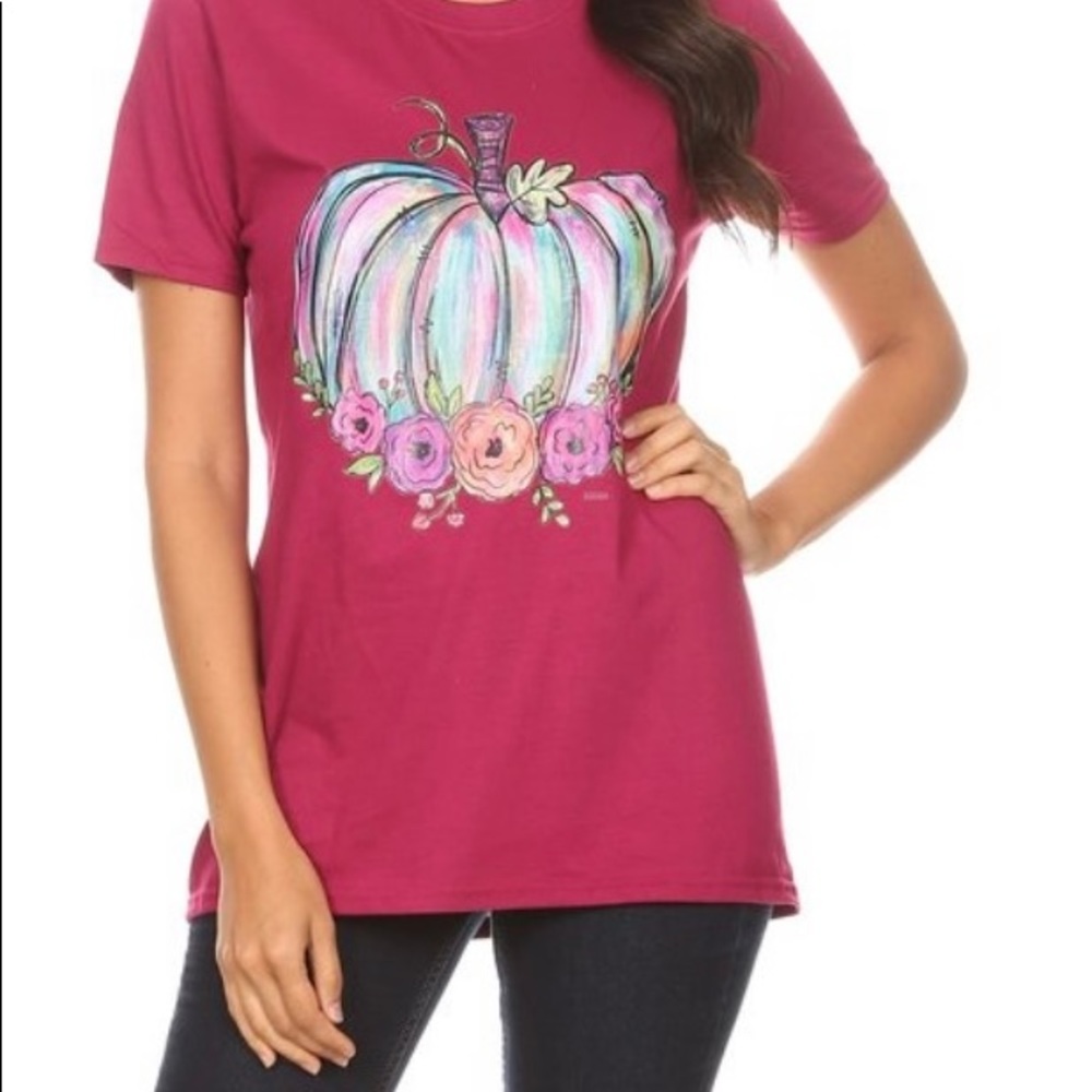 Pink Pumpkin Top